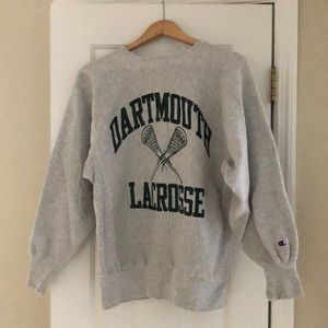 Dartmouth college Lacrosse CHAMPION sweatshirt LARGE